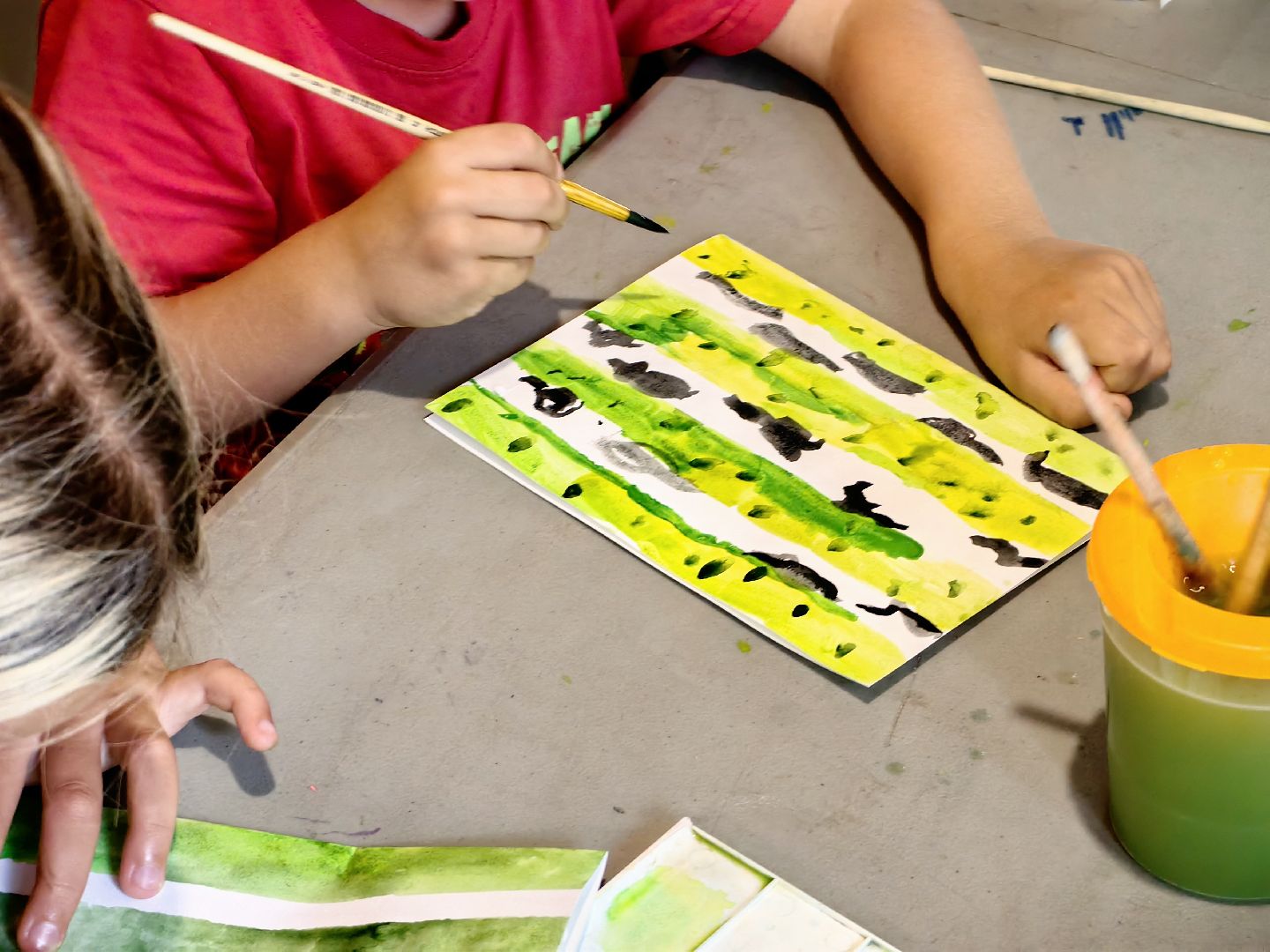 Мастер-класс, рисунок, дети, кисти, парк