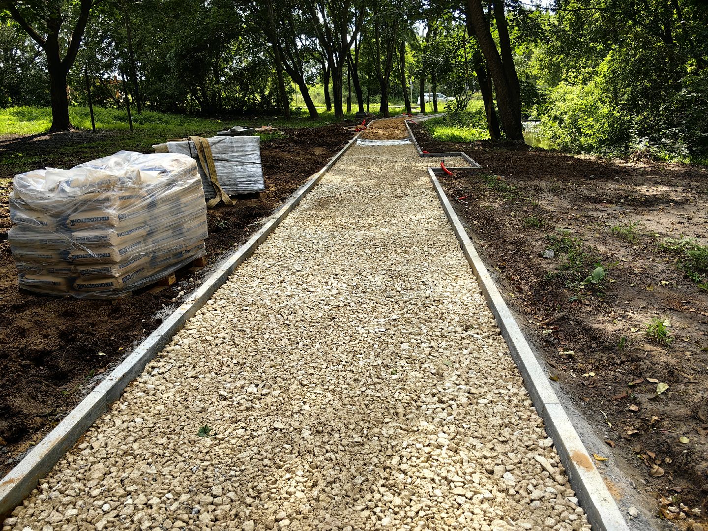 Тротуар, бордюр, обустройство, пешеходная зона