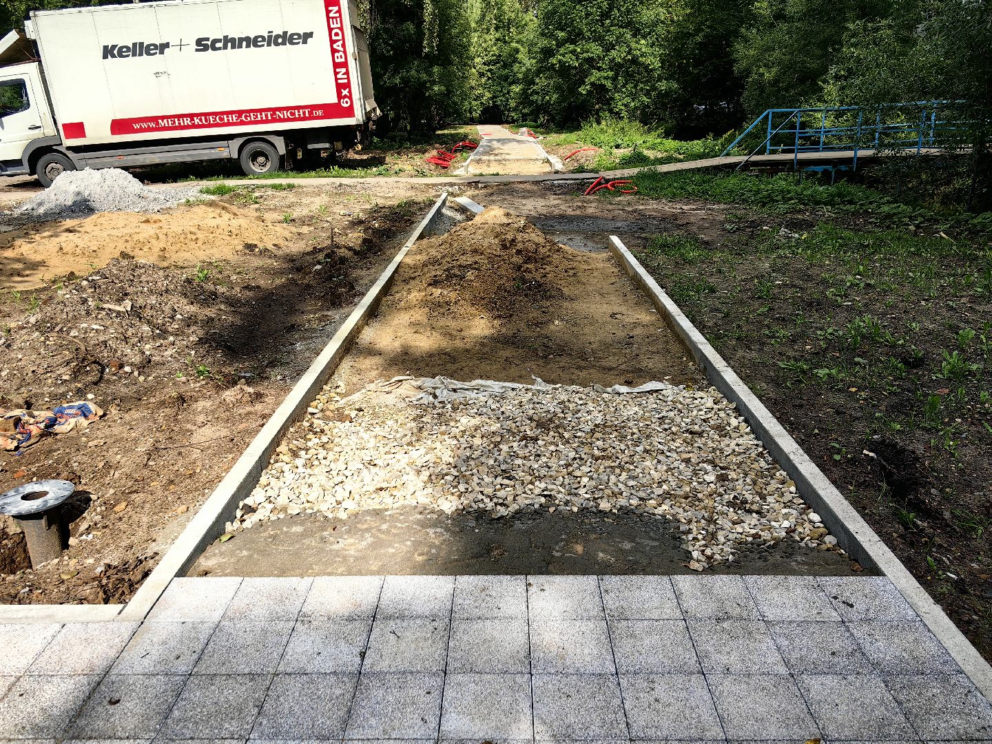 Тротуар, бордюр, обустройство, пешеходная зона