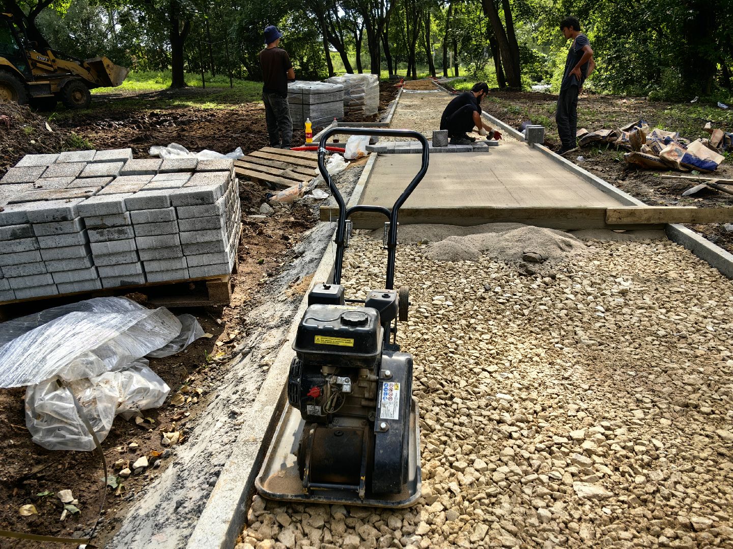 Тротуар, бордюр, обустройство, пешеходная зона