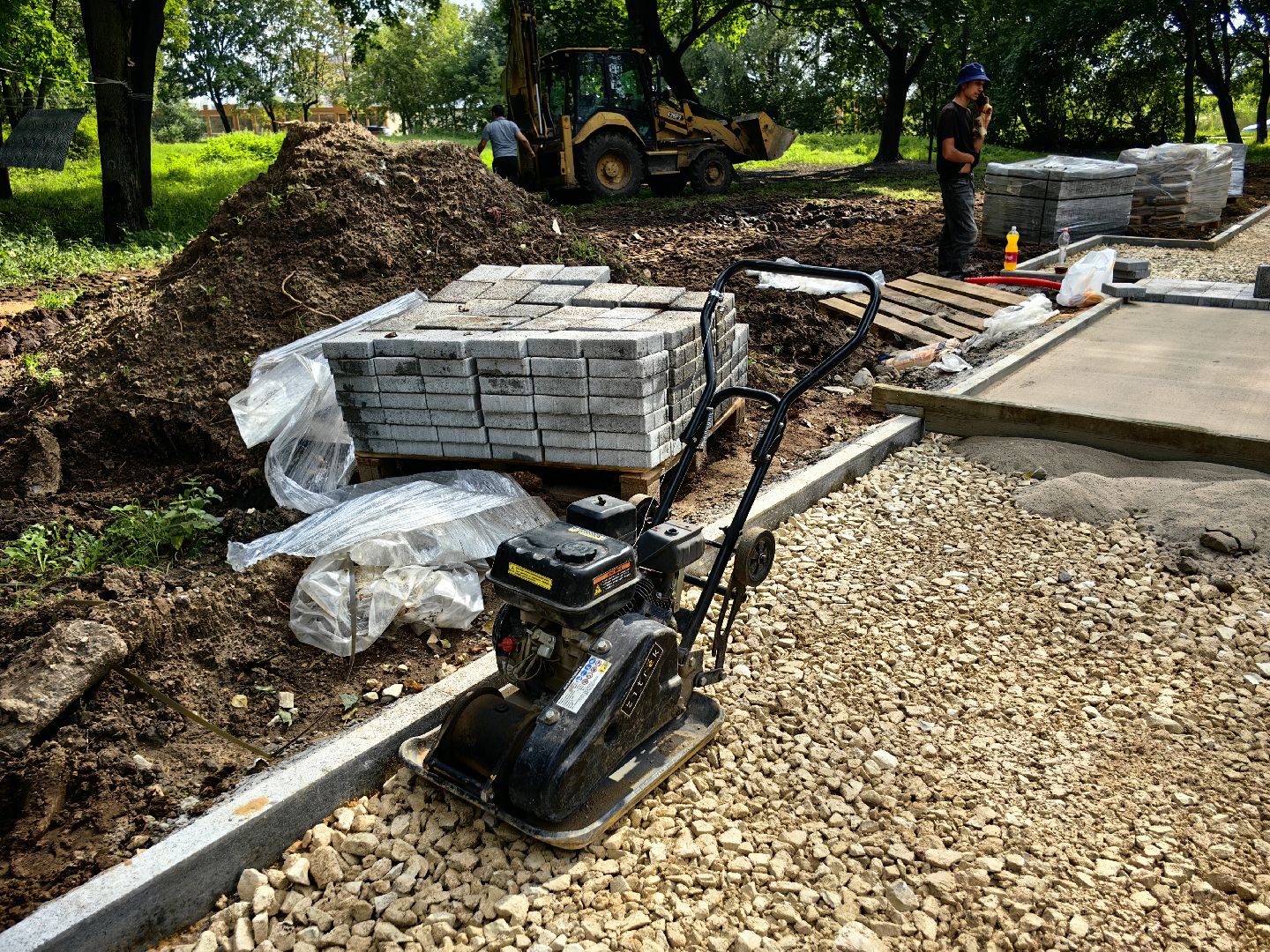 Тротуар, бордюр, обустройство, пешеходная зона