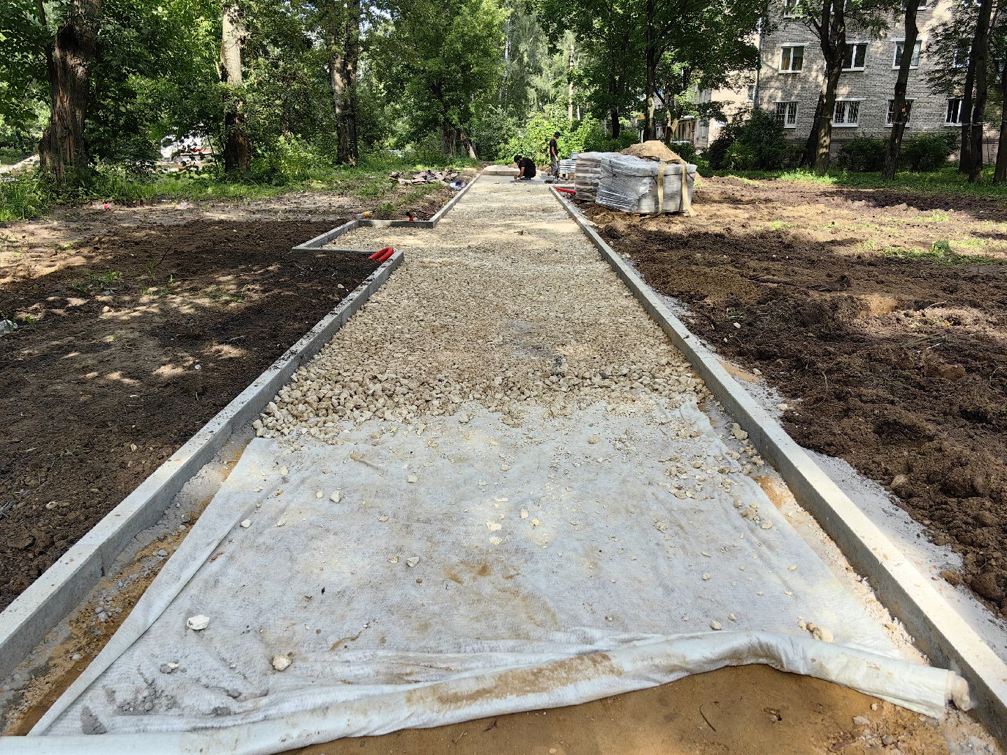 Тротуар, бордюр, обустройство, пешеходная зона