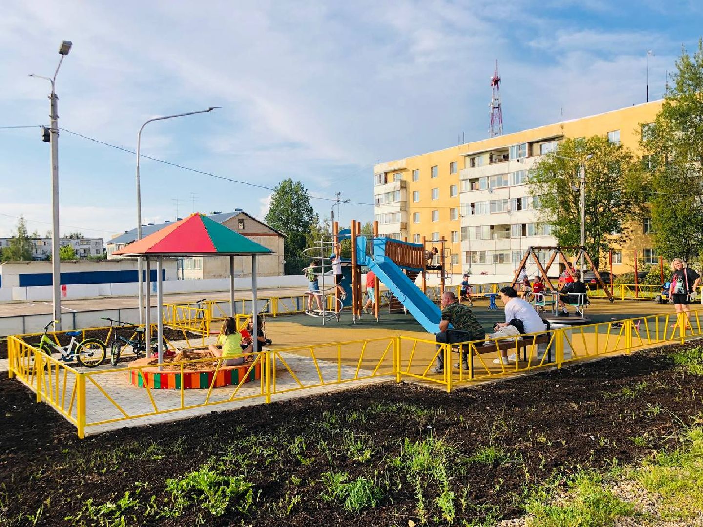 Руза, детские площадки, ДИП, благоустройство, качели, дети