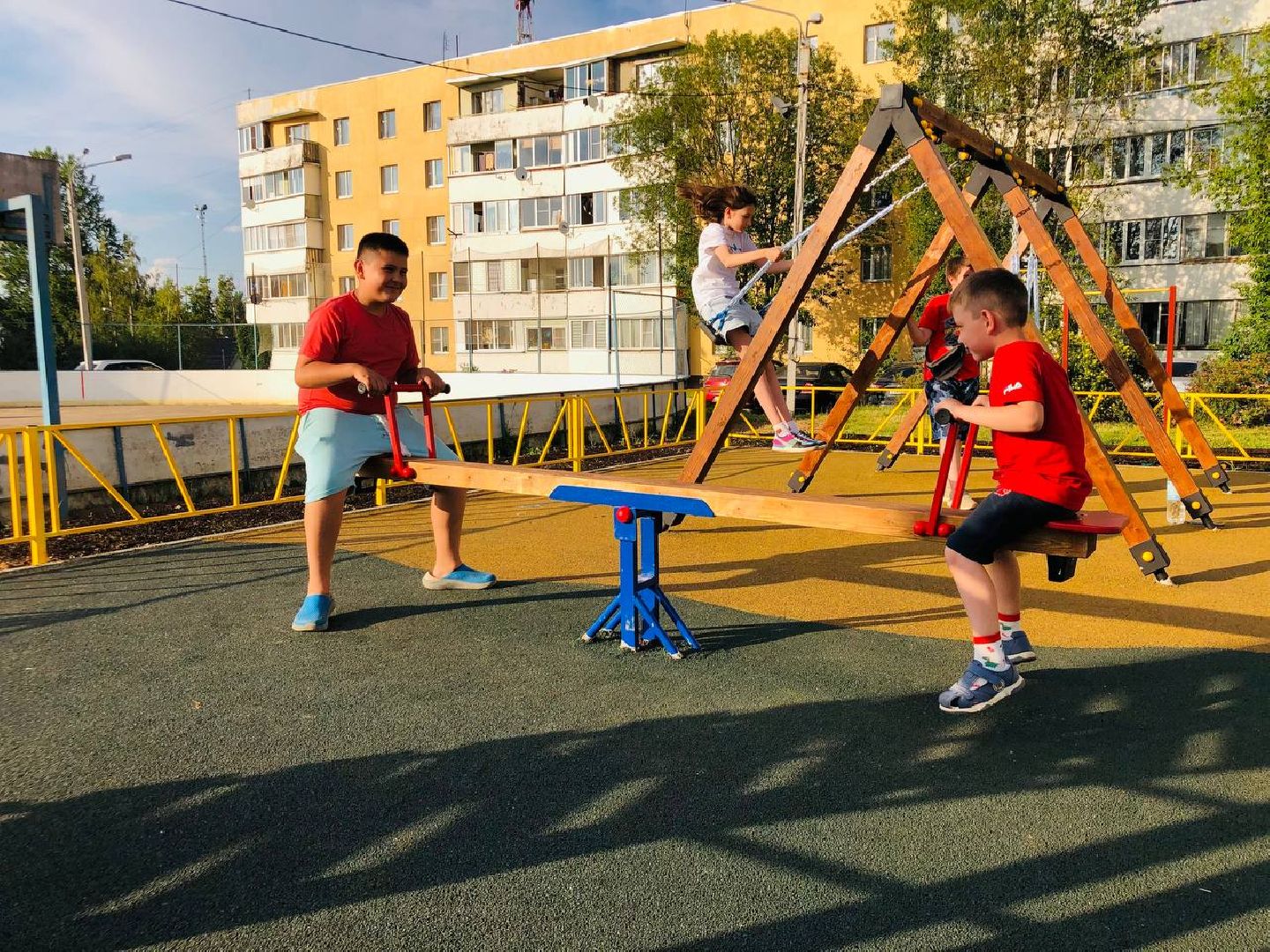 Руза, детские площадки, ДИП, благоустройство, качели, дети