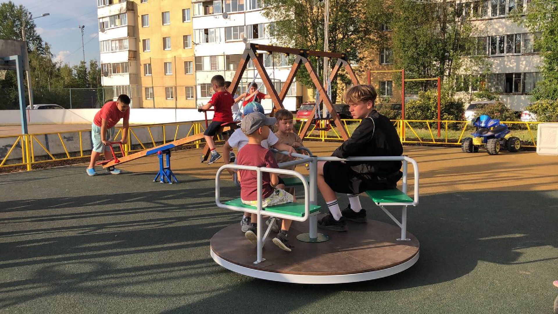 Руза, детские площадки, ДИП, благоустройство, качели, дети