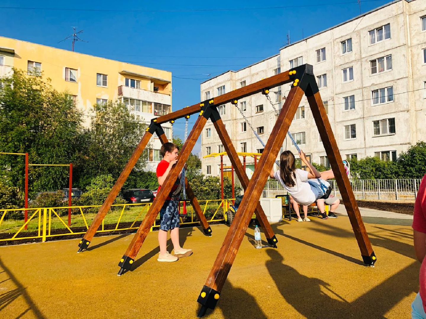 Руза, детские площадки, ДИП, благоустройство, качели, дети