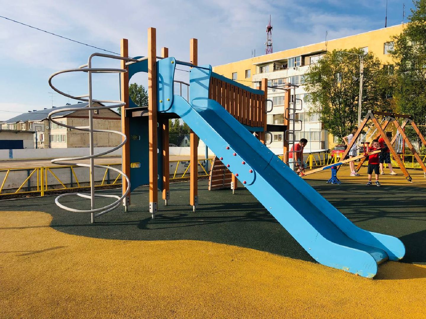 Руза, детские площадки, ДИП, благоустройство, качели, дети