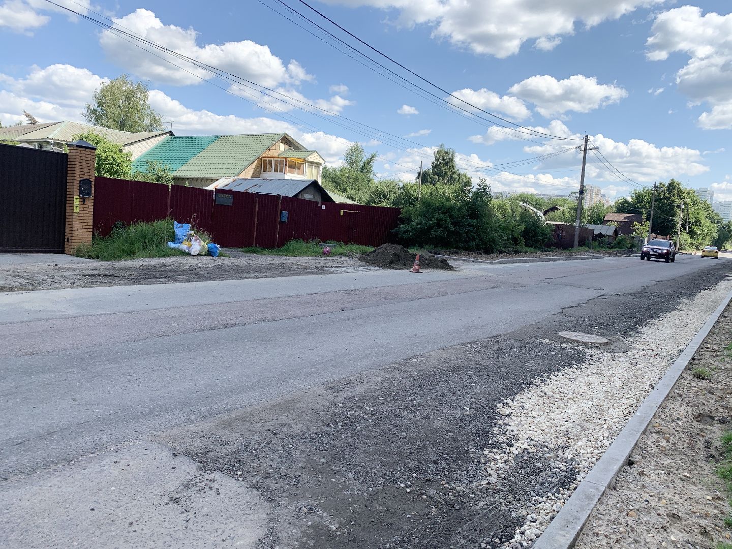 Балашиха, Подмосковье, дороги, капитальный ремонт, асфальтирование, бордюр, улица Шестая