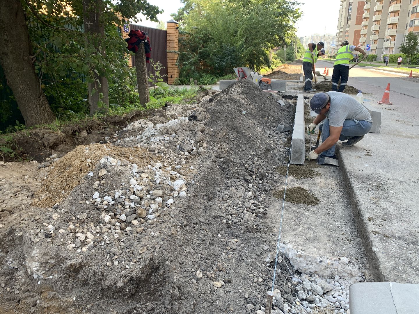 Балашиха, Подмосковье, дороги, капитальный ремонт, асфальтирование, бордюр, улица Шестая