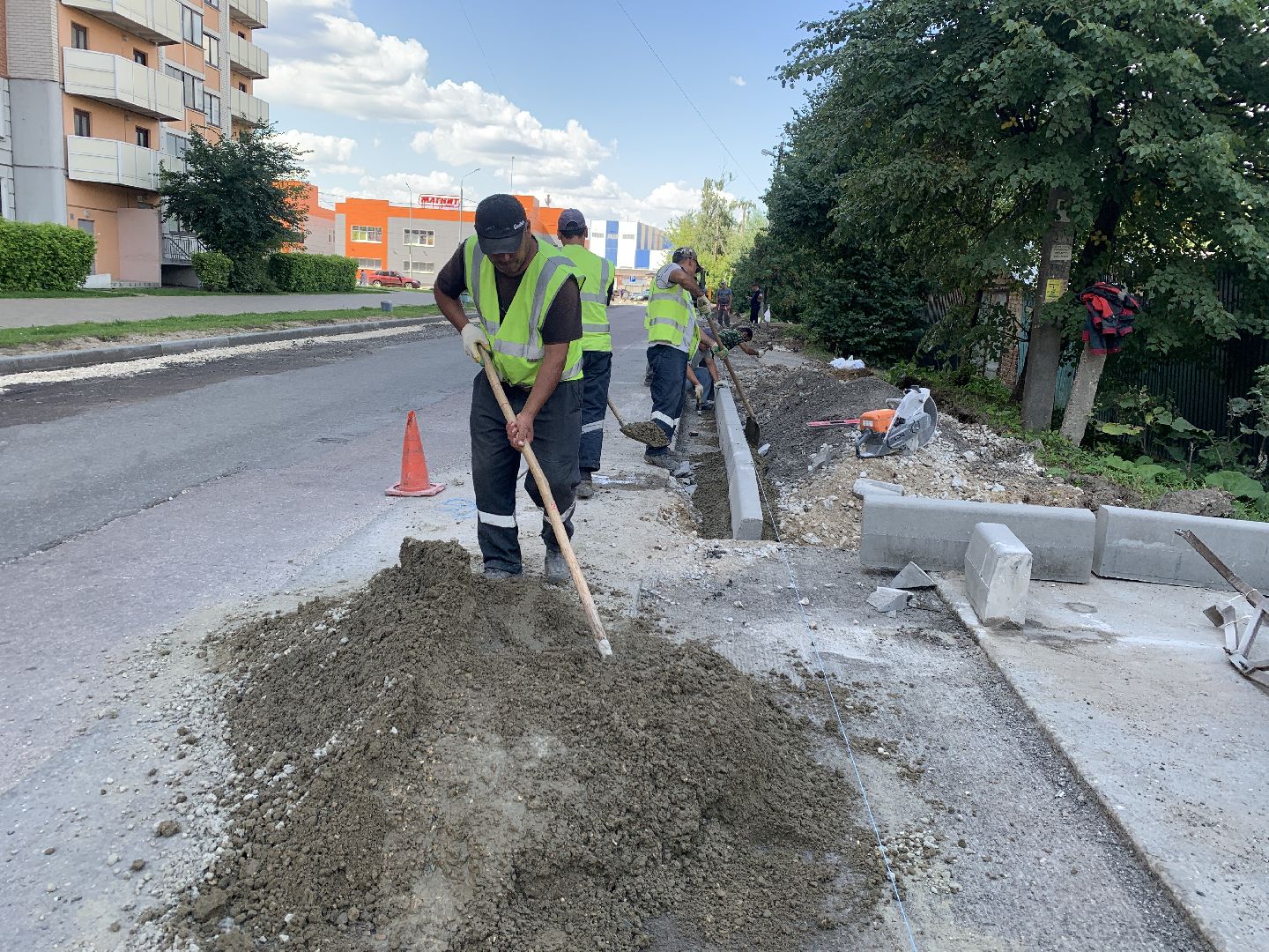 Балашиха, Подмосковье, дороги, капитальный ремонт, асфальтирование, бордюр, улица Шестая