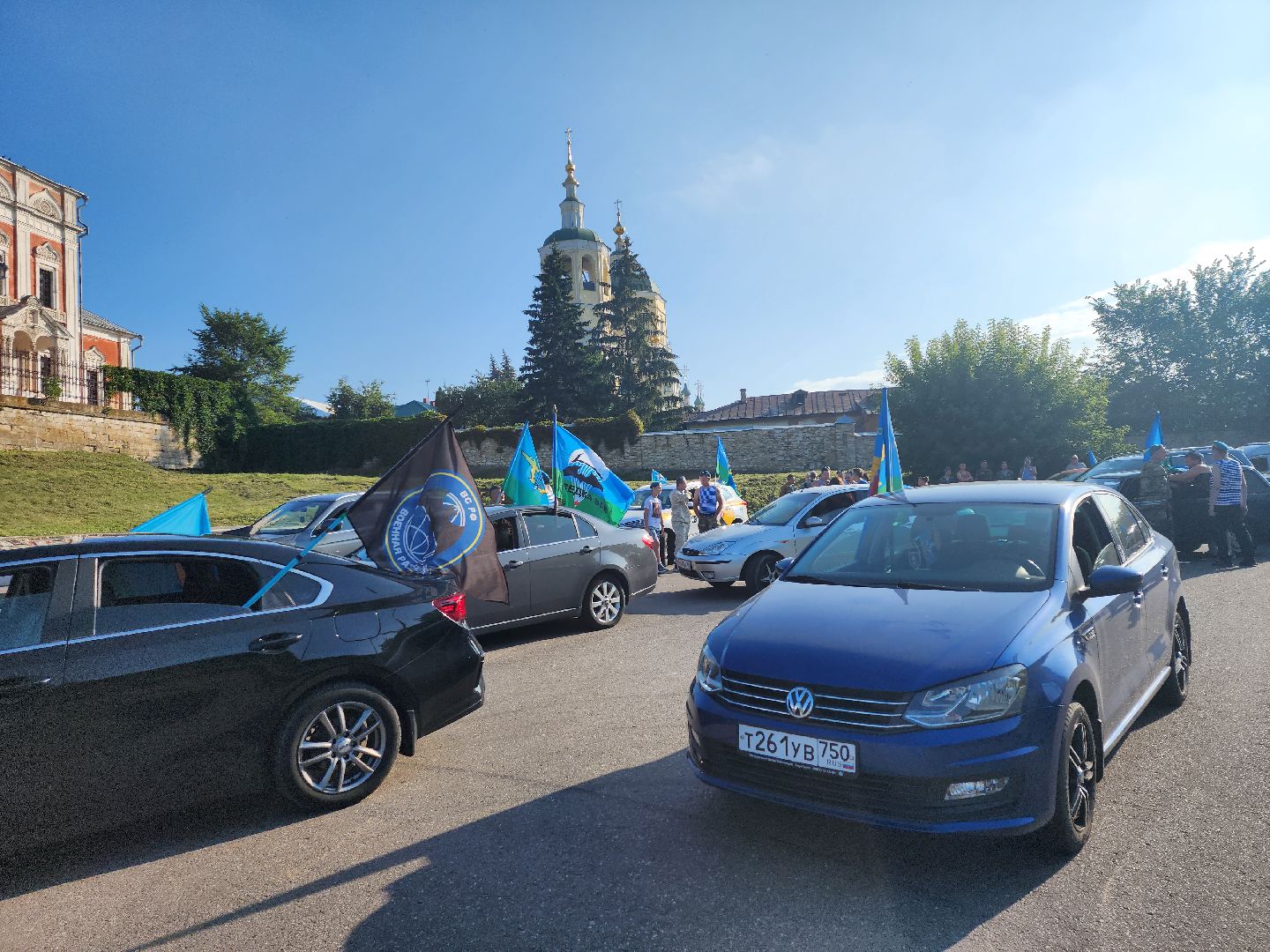 Серпухов, Подмосковье, День ВДВ, десантники, автопробег