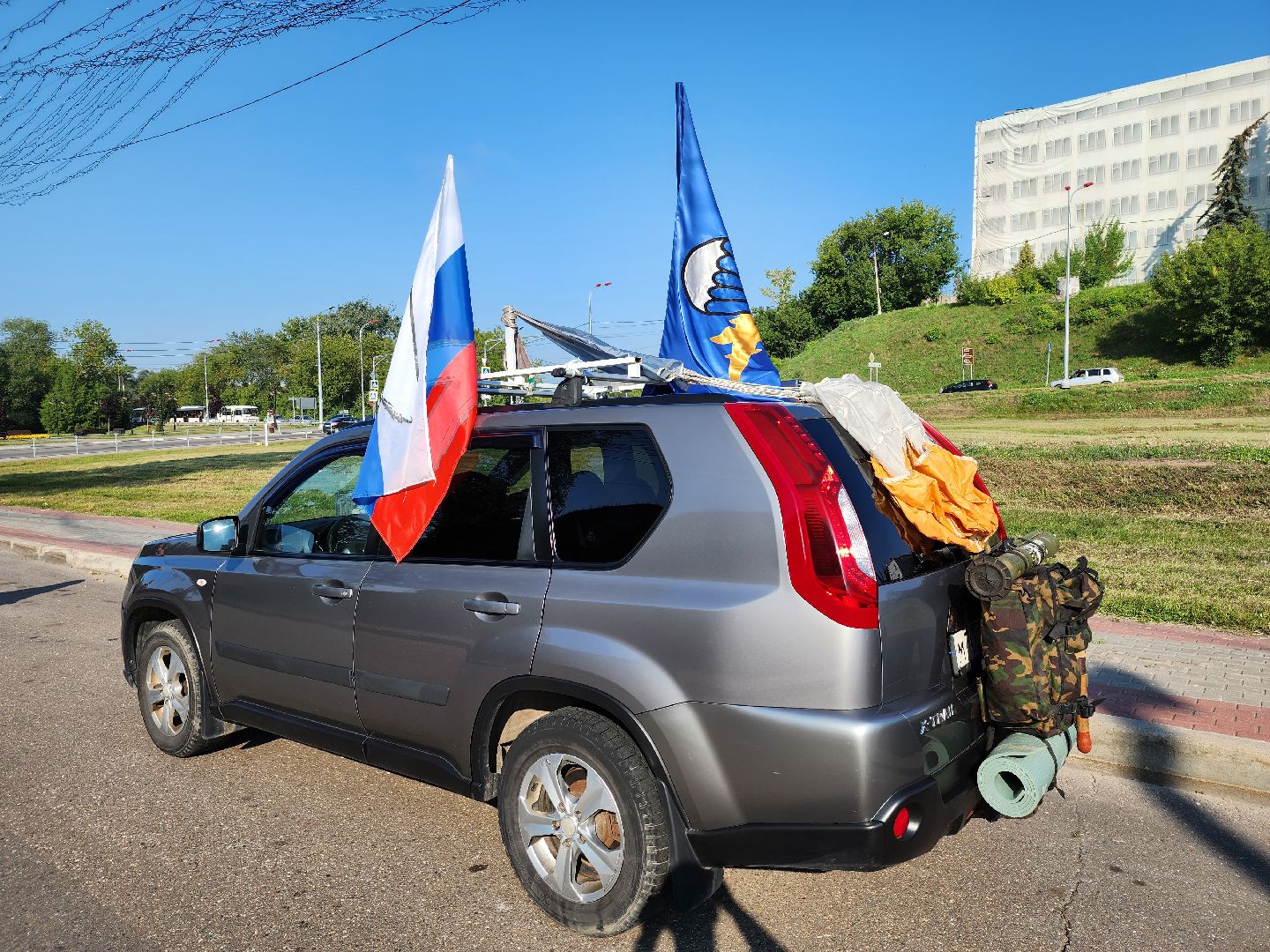 Серпухов, Подмосковье, День ВДВ, десантники, автопробег