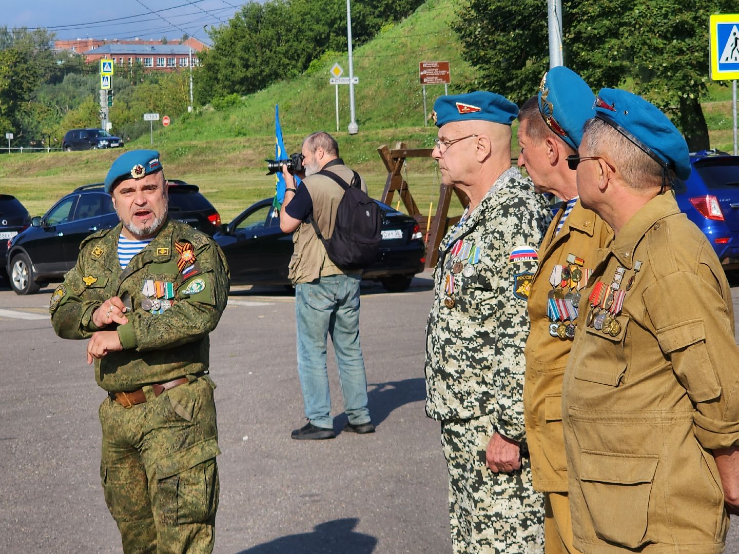 Серпухов, Подмосковье, День ВДВ, десантники, автопробег