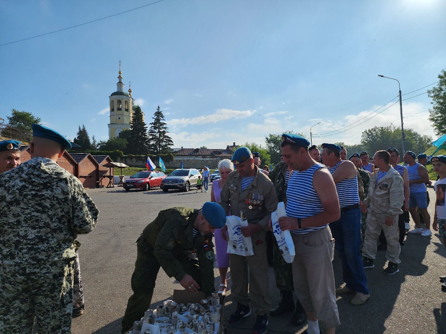 Серпухов, Подмосковье, День ВДВ, десантники, автопробег