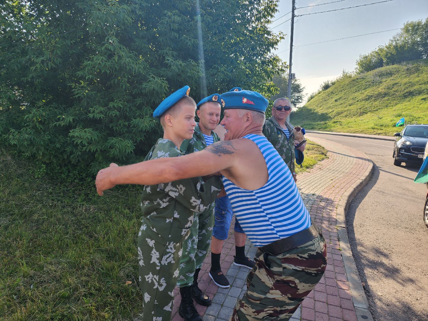 Серпухов, Подмосковье, День ВДВ, десантники, автопробег