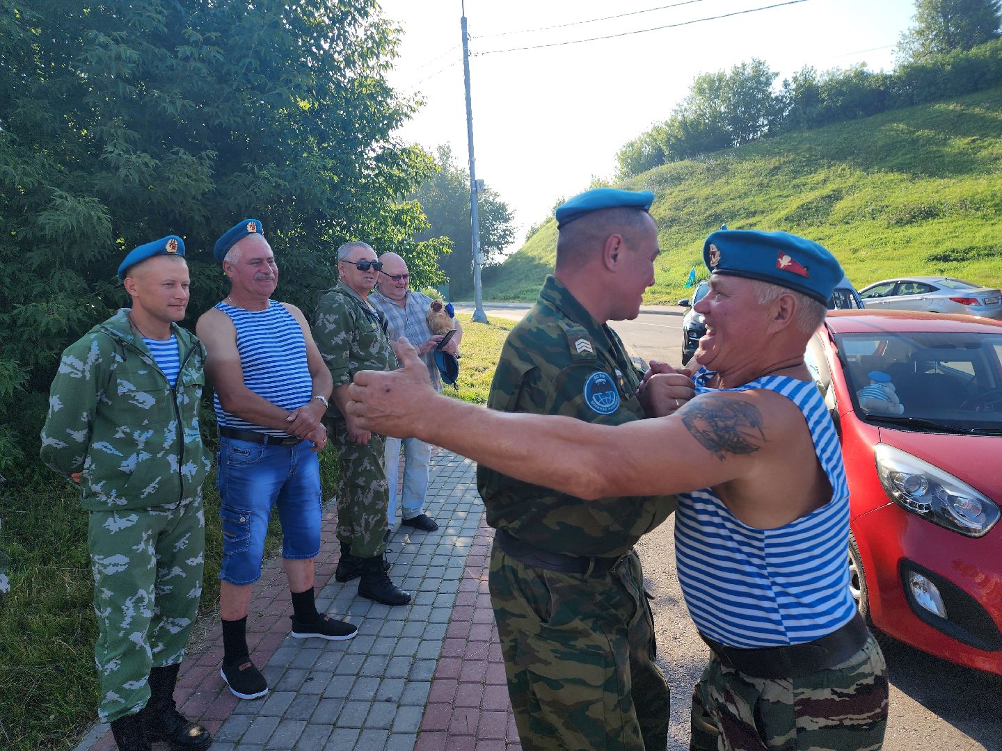 Серпухов, Подмосковье, День ВДВ, десантники, автопробег