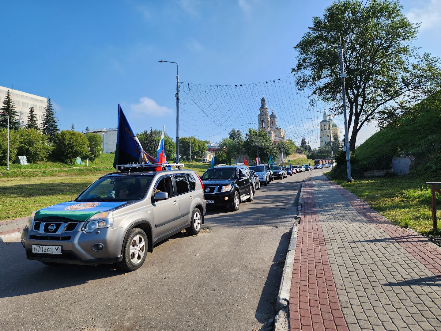 Серпухов, Подмосковье, День ВДВ, десантники, автопробег