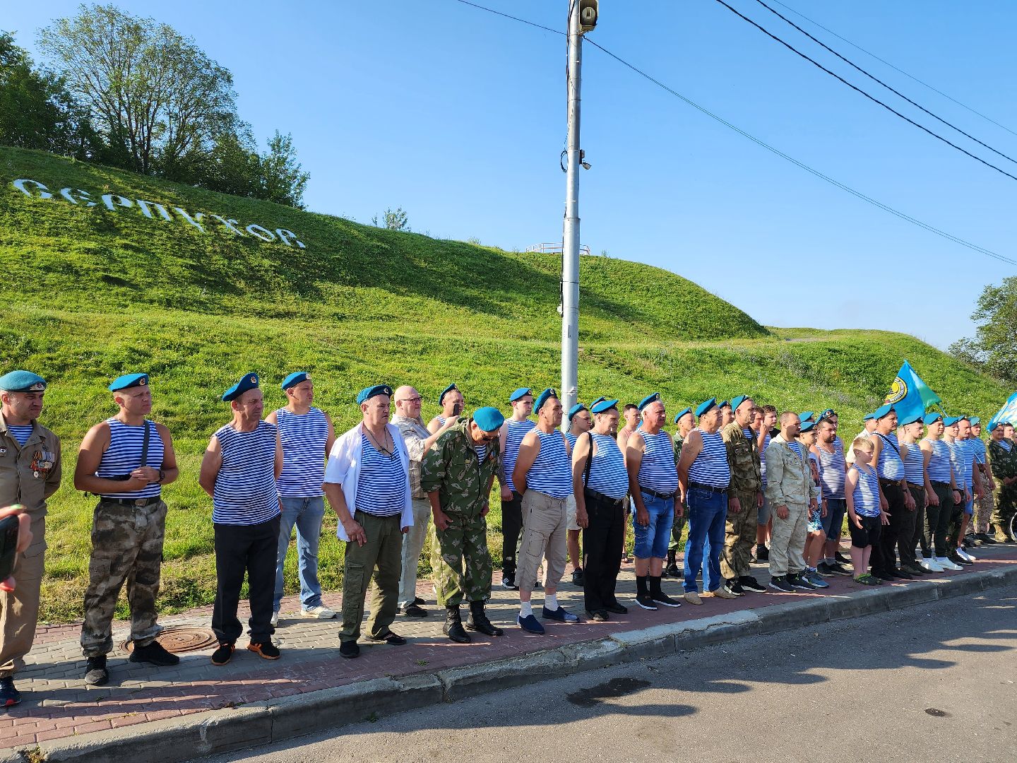 Серпухов, Подмосковье, День ВДВ, десантники, автопробег