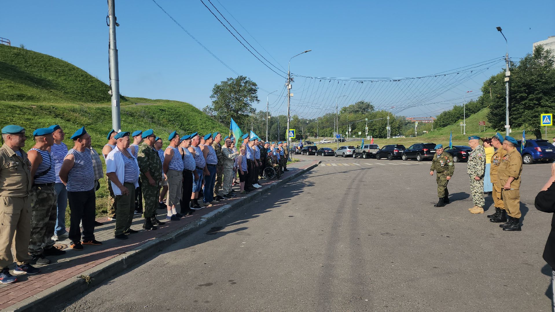 Серпухов, Подмосковье, День ВДВ, десантники, автопробег