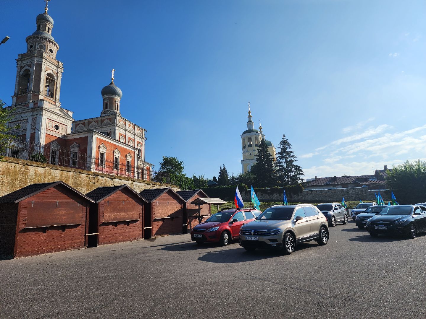 Серпухов, Подмосковье, День ВДВ, десантники, автопробег