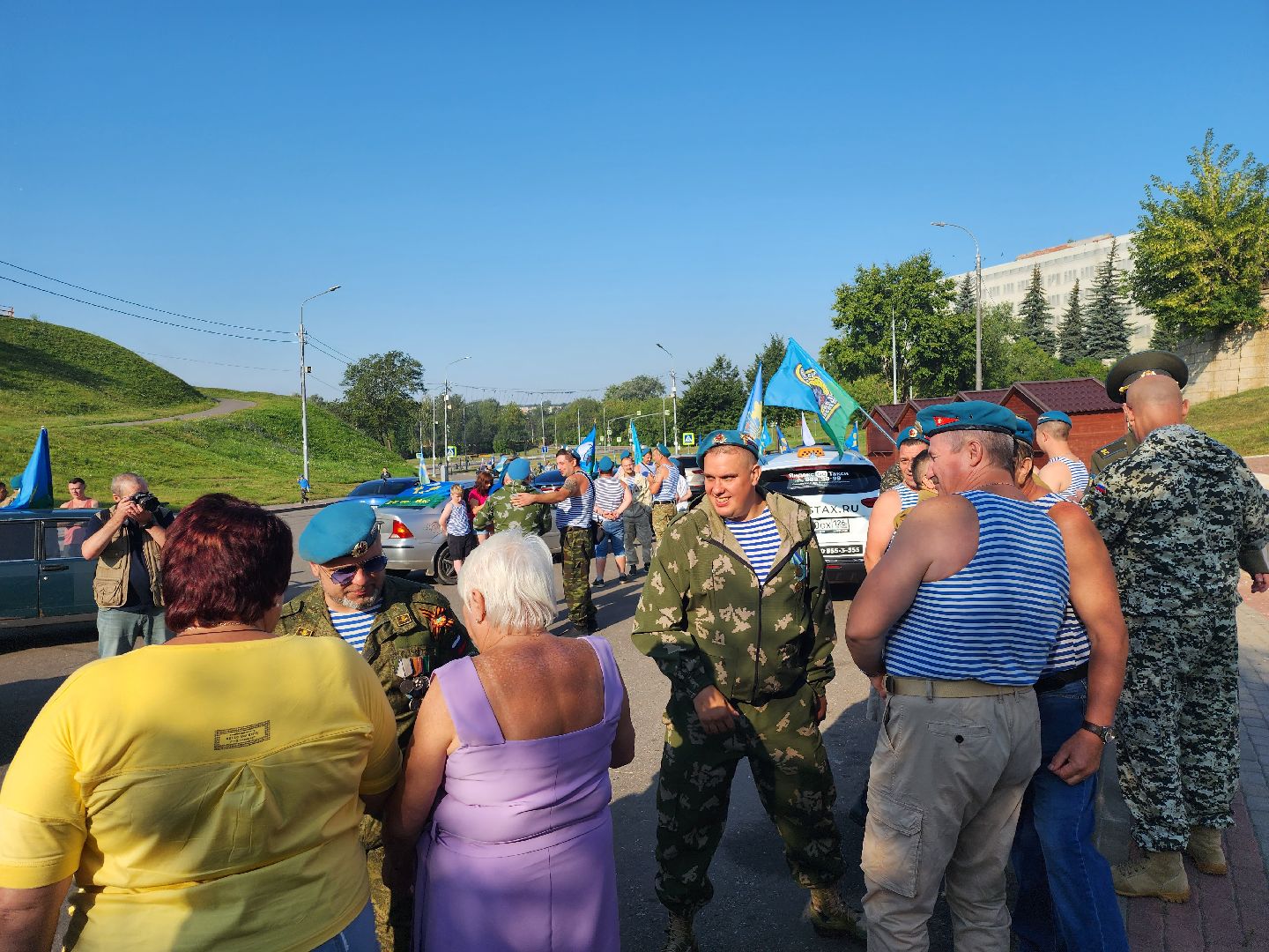 Серпухов, Подмосковье, День ВДВ, десантники, автопробег