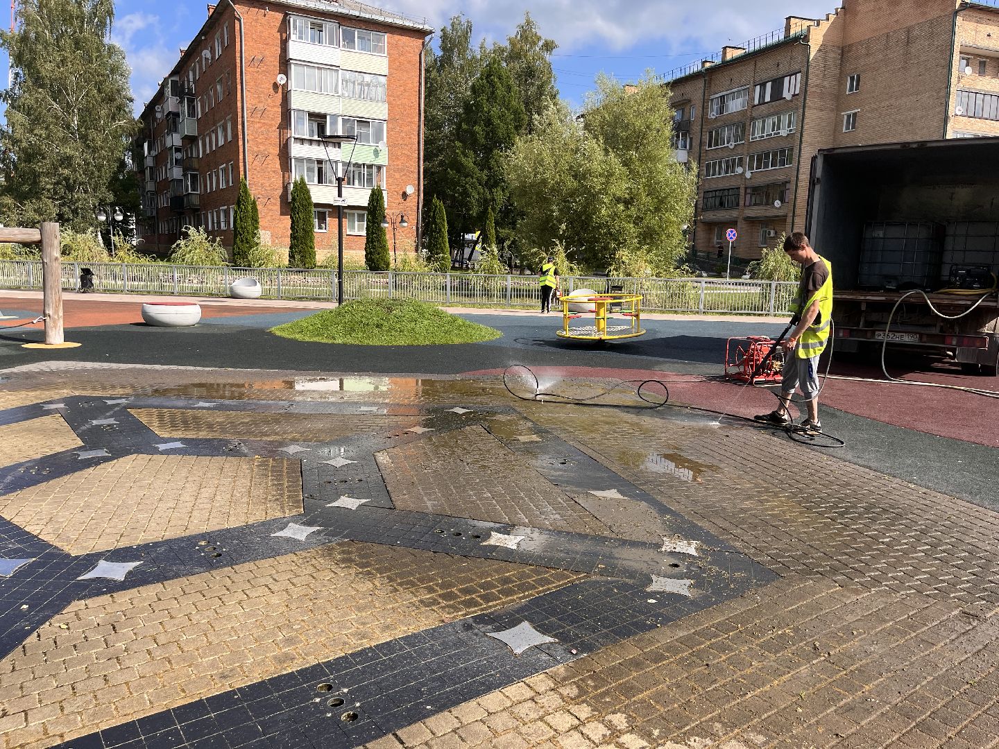 Шаховская, благоустройство, уборка