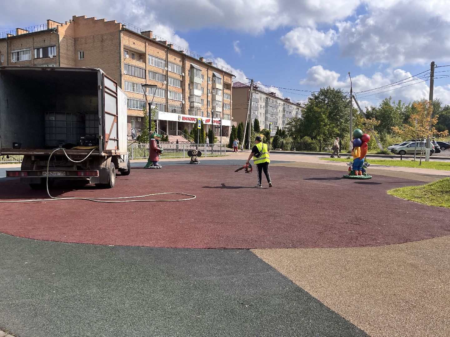 Шаховская, благоустройство, уборка