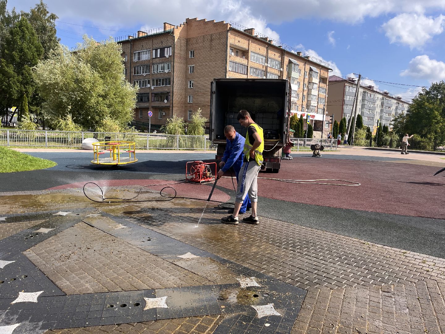 Шаховская, благоустройство, уборка