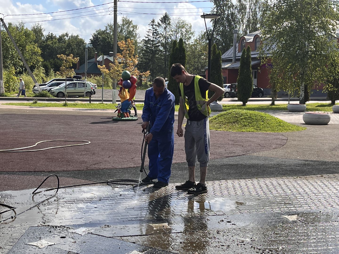 Шаховская, благоустройство, уборка