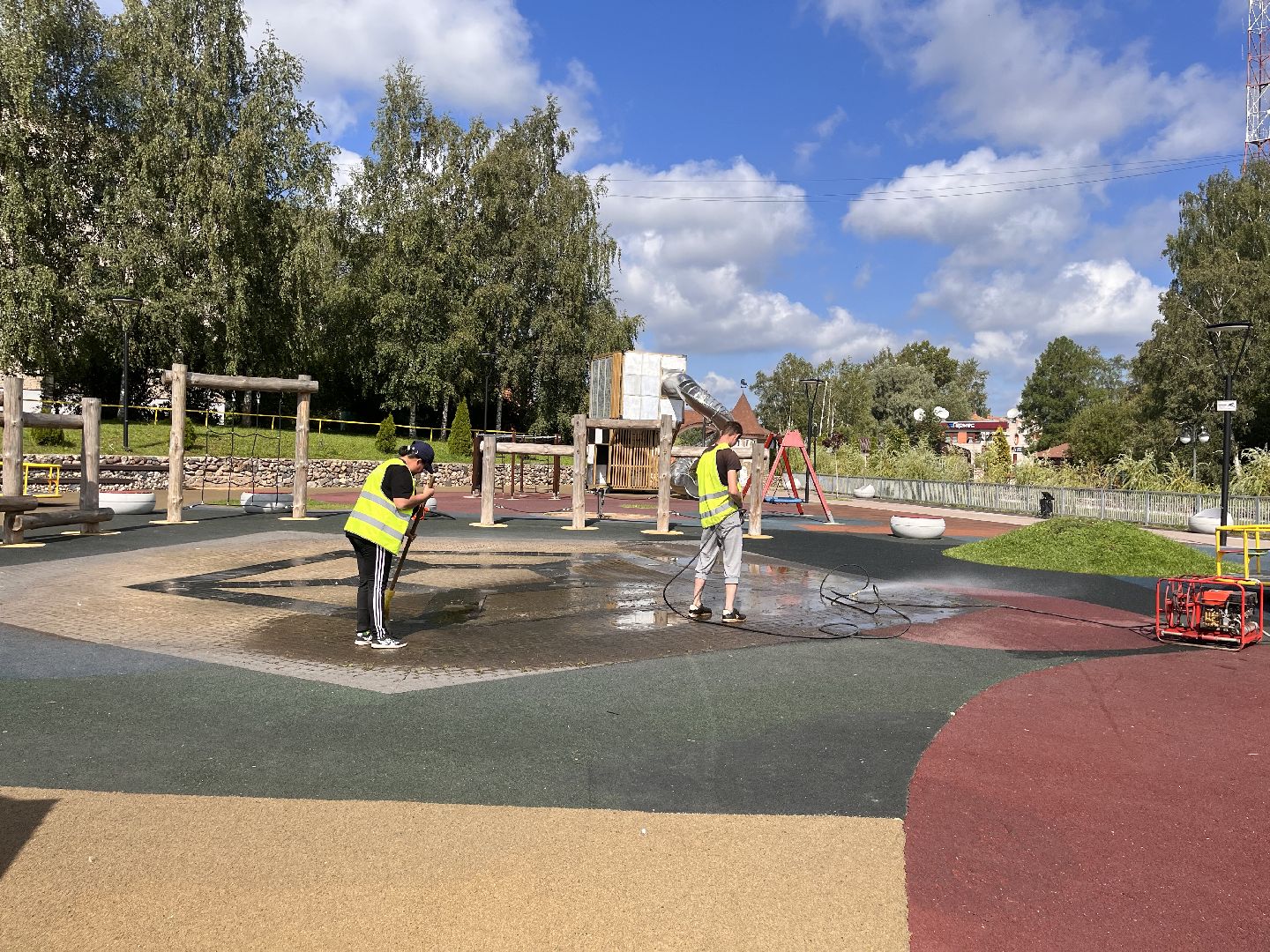 Шаховская, благоустройство, уборка