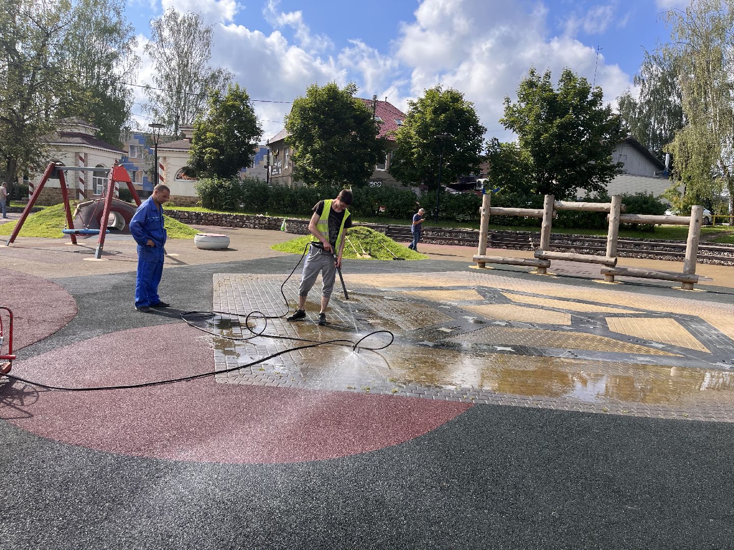 Шаховская, благоустройство, уборка