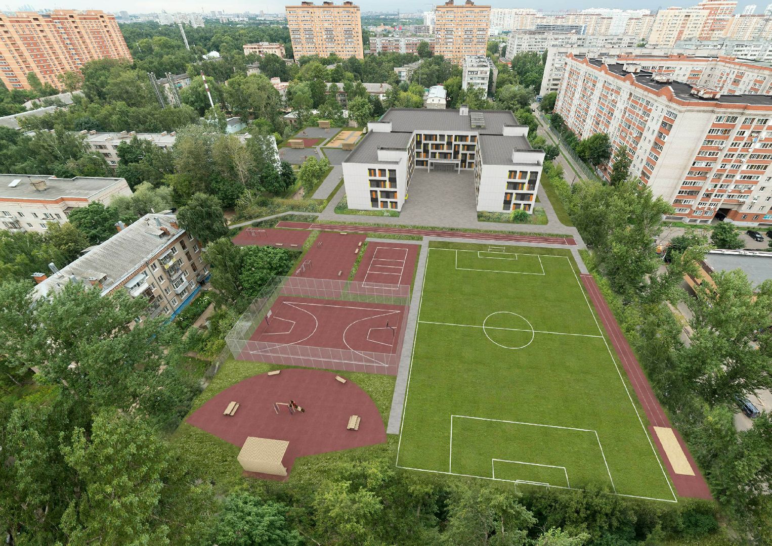 Школа, строительство, жители, спорт