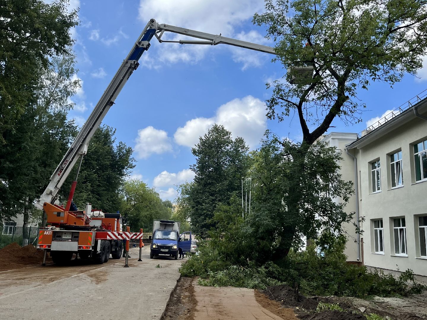 Наро-Фоминск, опиловка деревьев, благоустройство территории, новая жизнь улицы, комфортная среда