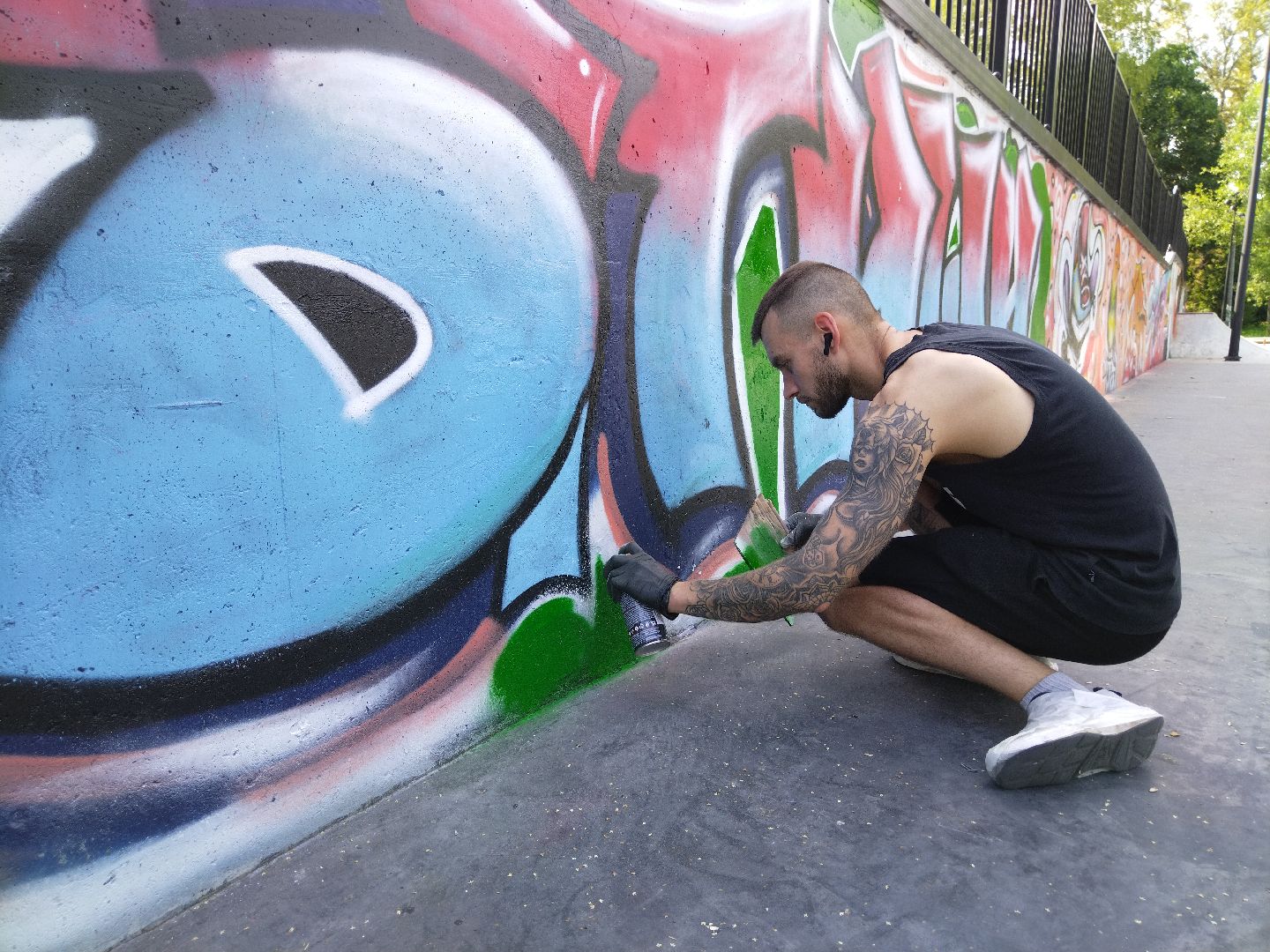 Мытищи, Скейт-парк, Вова Соннин, граффити, стрит-арт