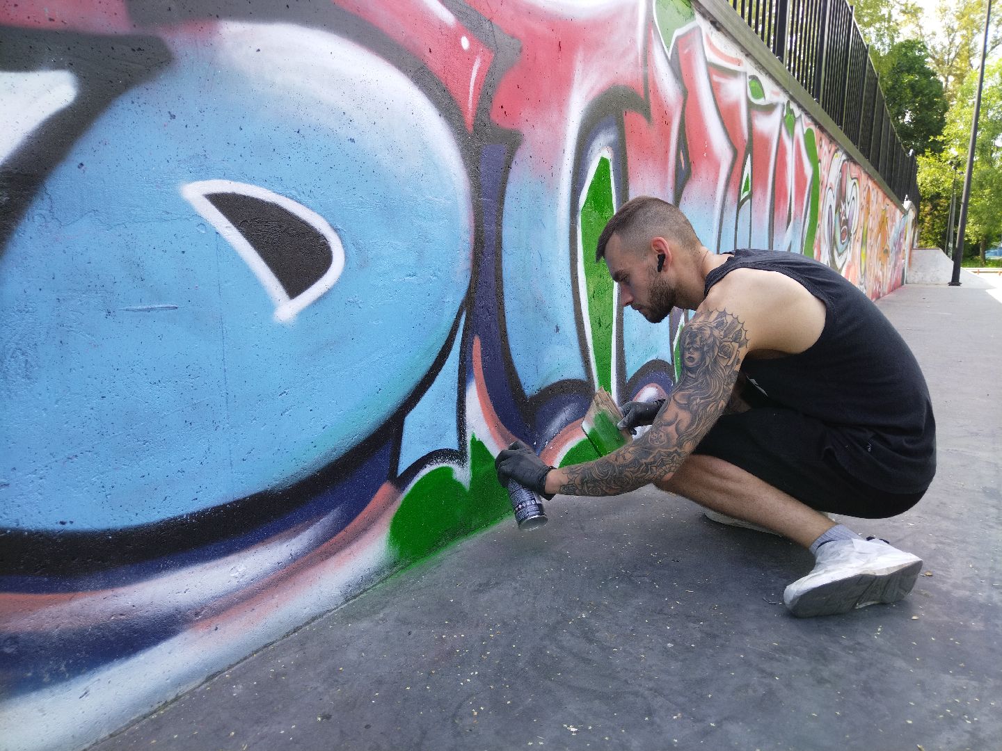 Мытищи, Скейт-парк, Вова Соннин, граффити, стрит-арт