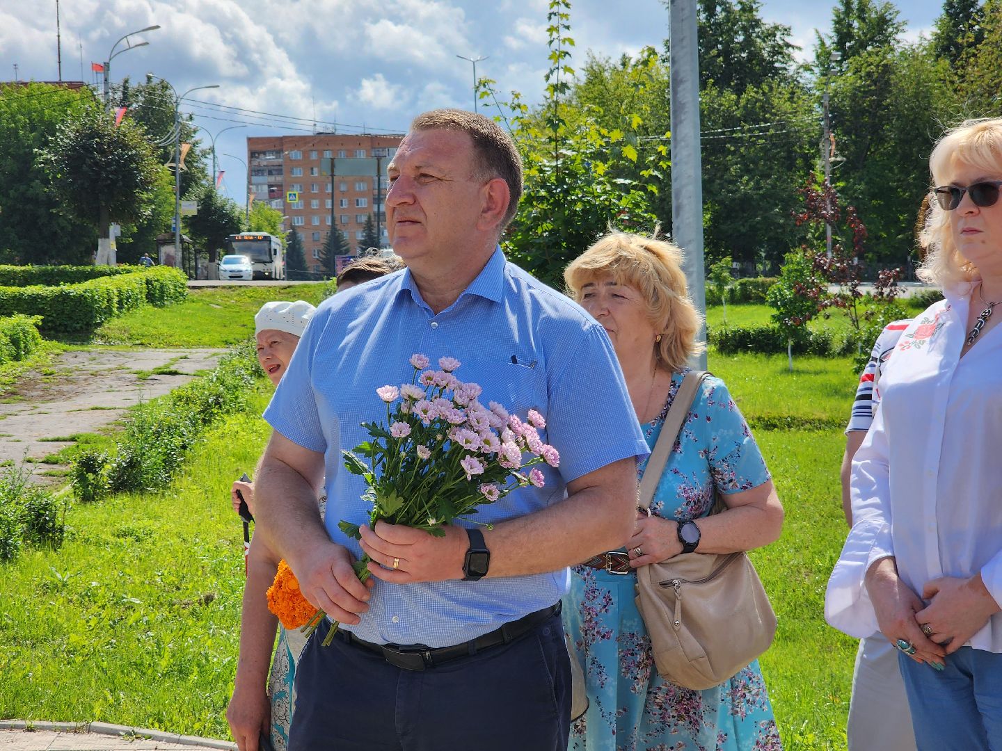 Павловский Посад, городской округ Павловский Посад, люди, музей, цветы, памятник, праздник, космонавт, космос