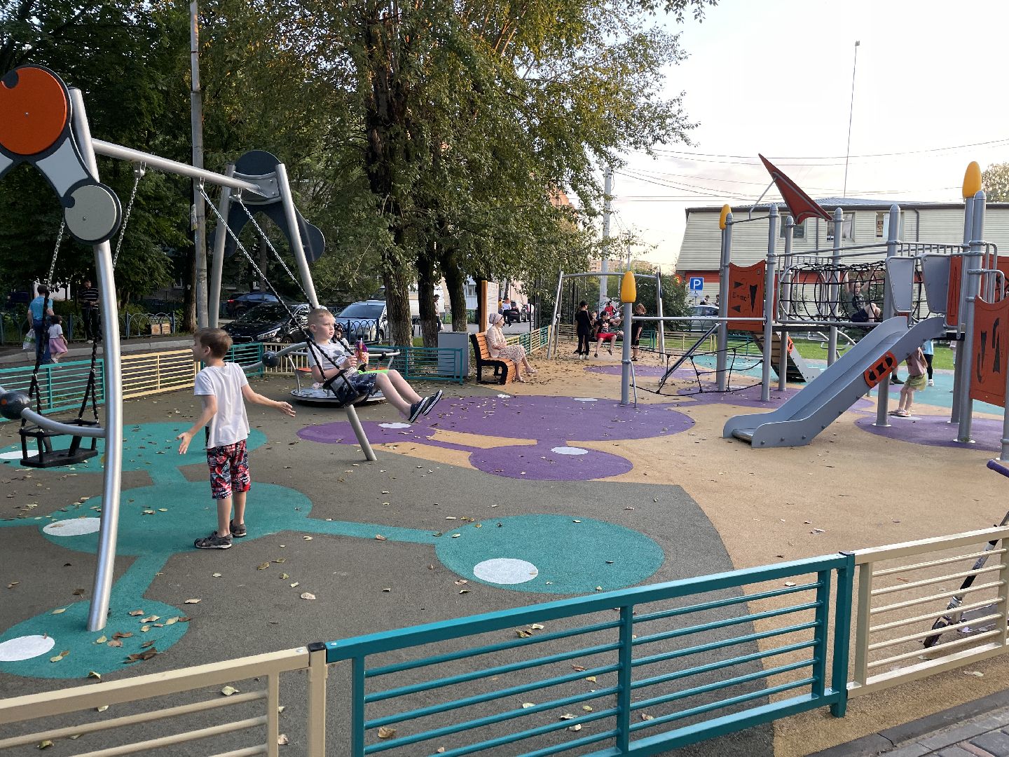 Детская площадка, игра, дети, строительство