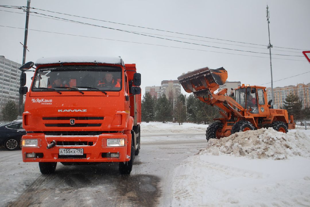 Пущино, благоустройство, зима, коммунальщики.