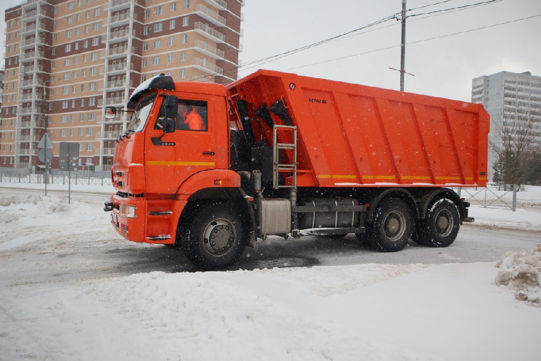 Пущино, благоустройство, зима, коммунальщики.