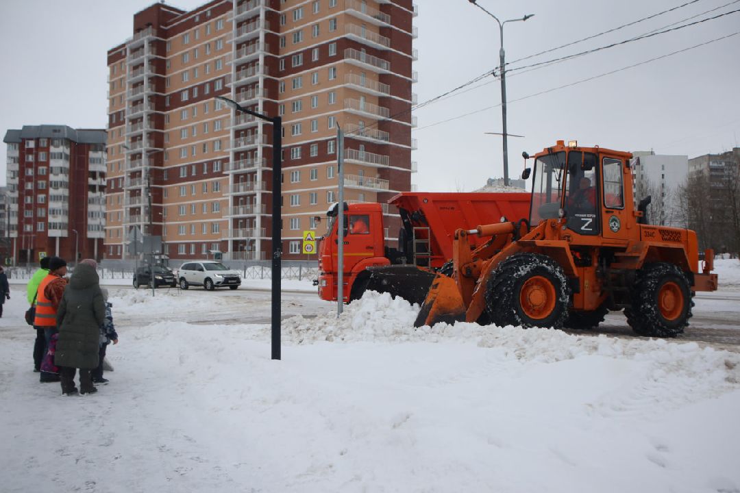 Пущино, благоустройство, зима, коммунальщики.