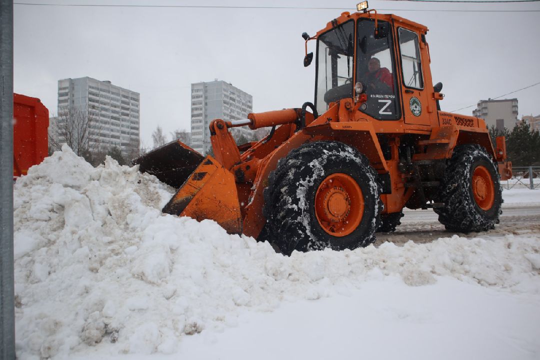 Пущино, благоустройство, зима, коммунальщики.