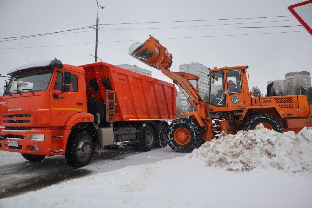 Пущино, благоустройство, зима, коммунальщики.