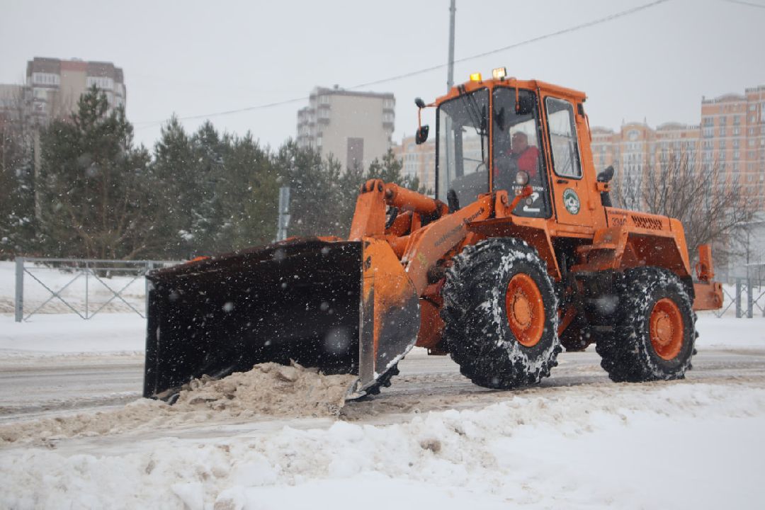 Пущино, благоустройство, зима, коммунальщики.