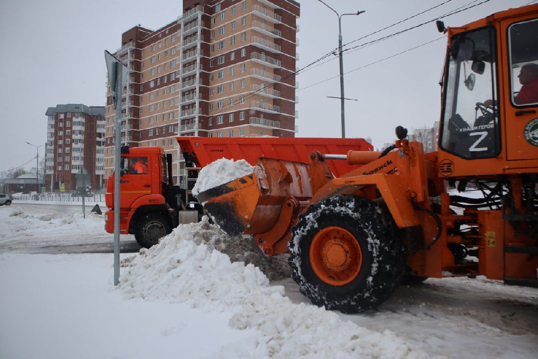 Пущино, благоустройство, зима, коммунальщики.