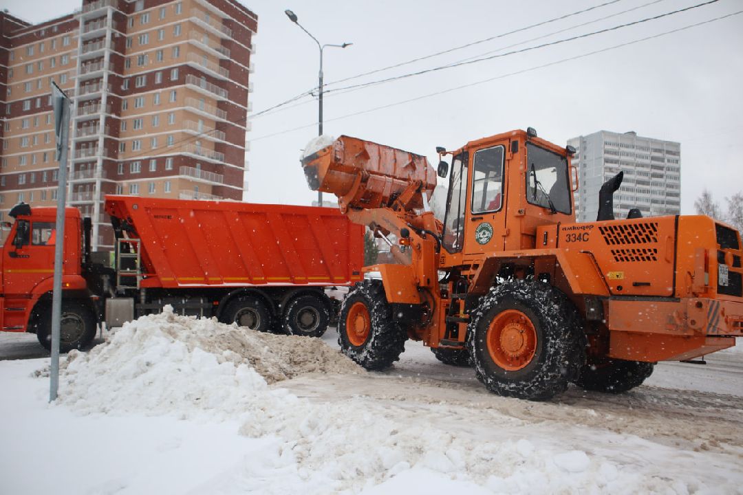 Пущино, благоустройство, зима, коммунальщики.