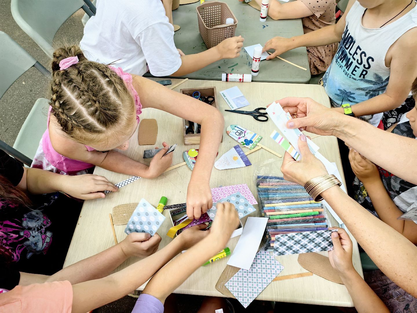 Мороженое, дети, парк, мастер-класс