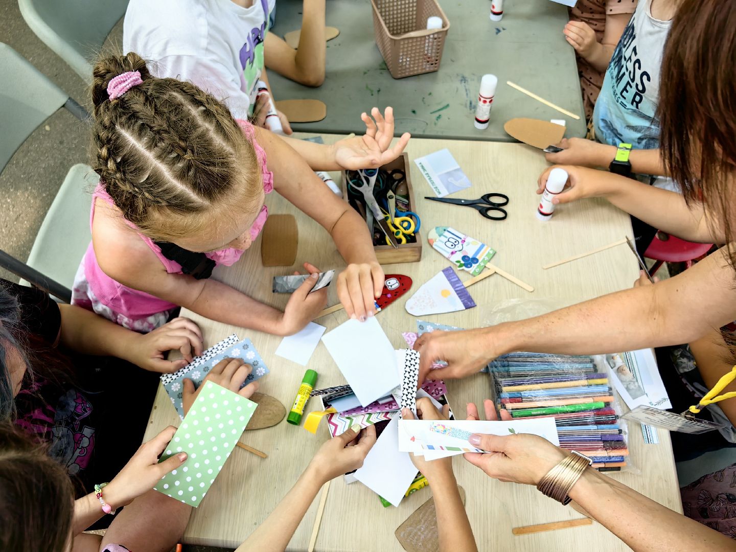 Мороженое, дети, парк, мастер-класс