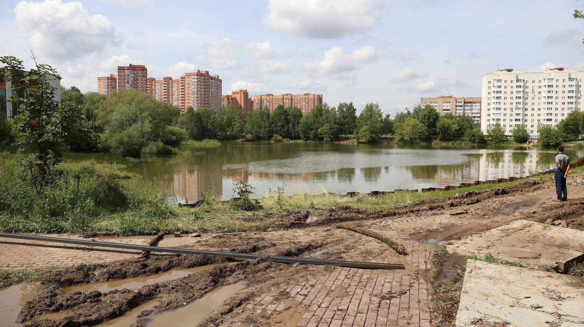 благоустройство, программа губернатора, озеро, Щёлково