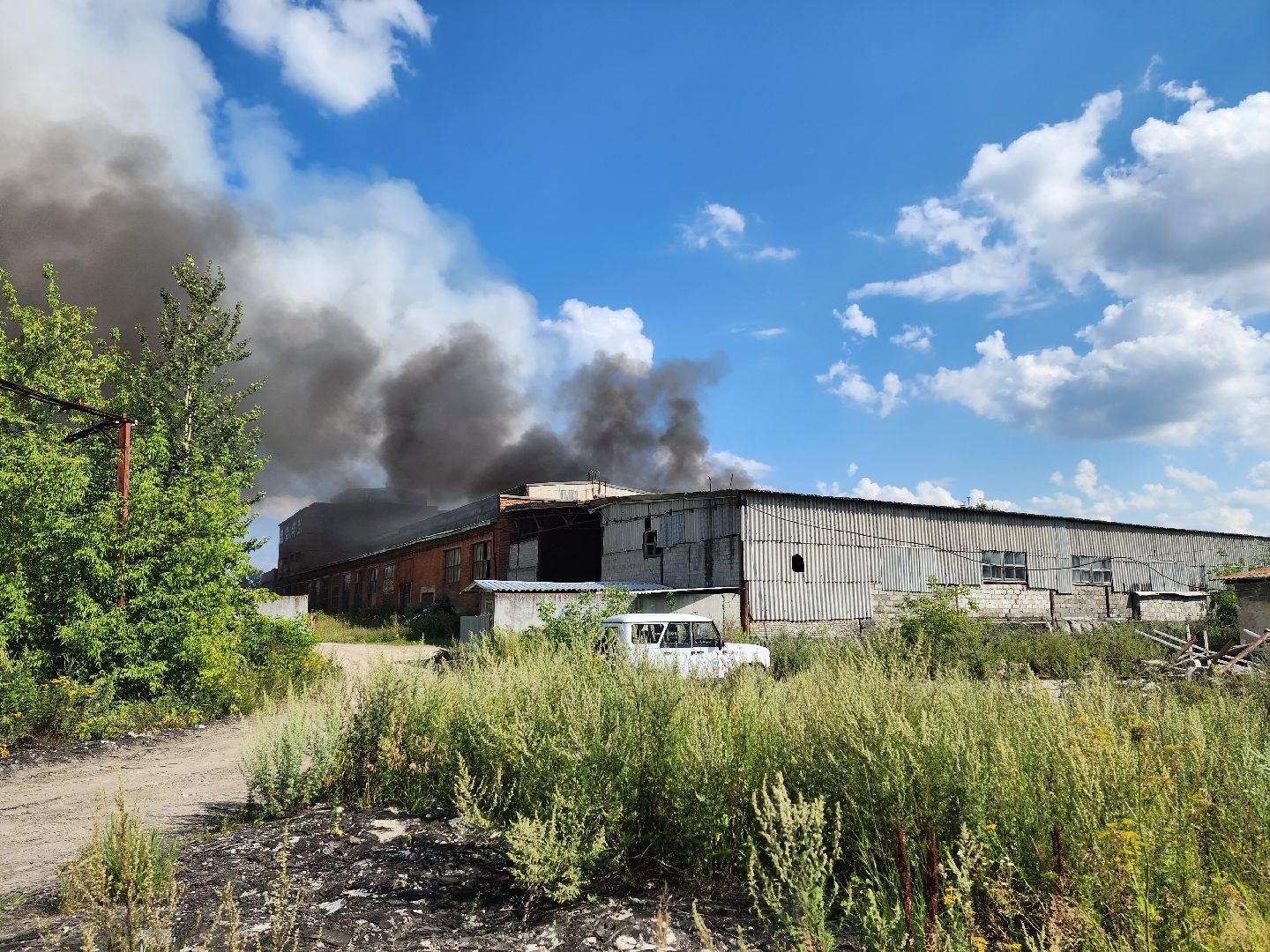 ЧП, пожар, Воскресенск