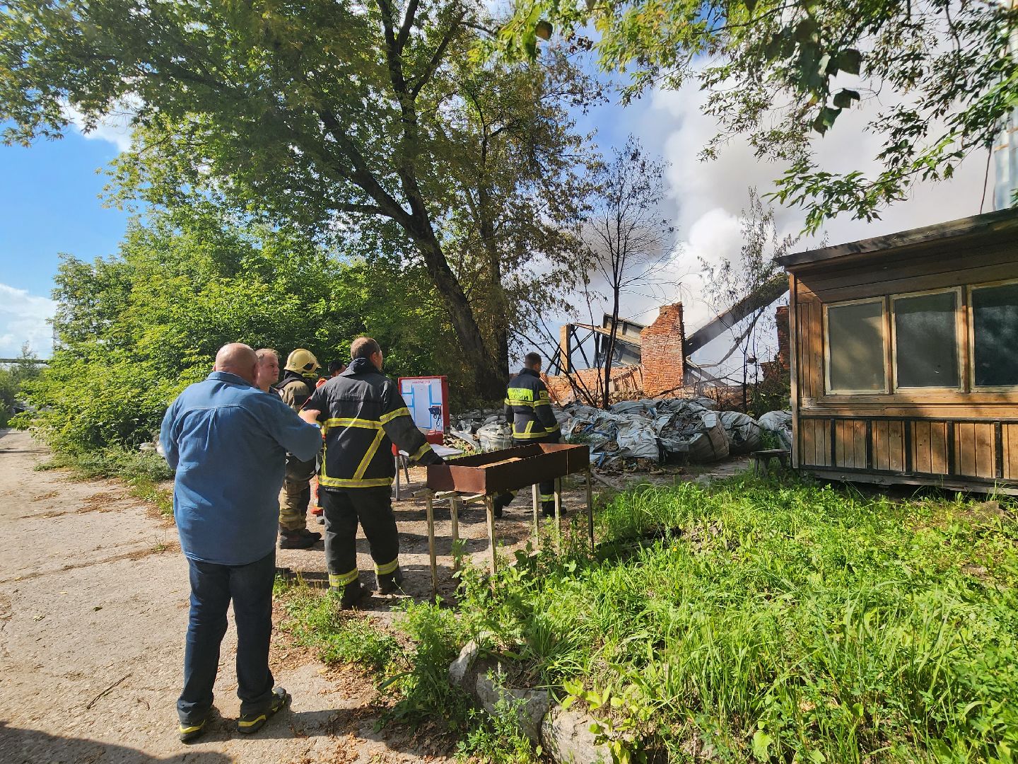 ЧП, пожар, Воскресенск